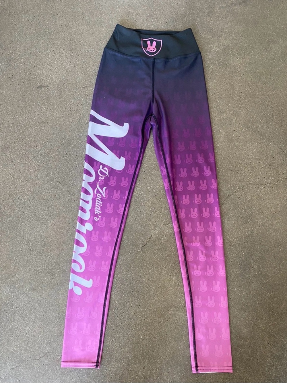 Women’s Gradient Purple Bunny-Logo Leggings